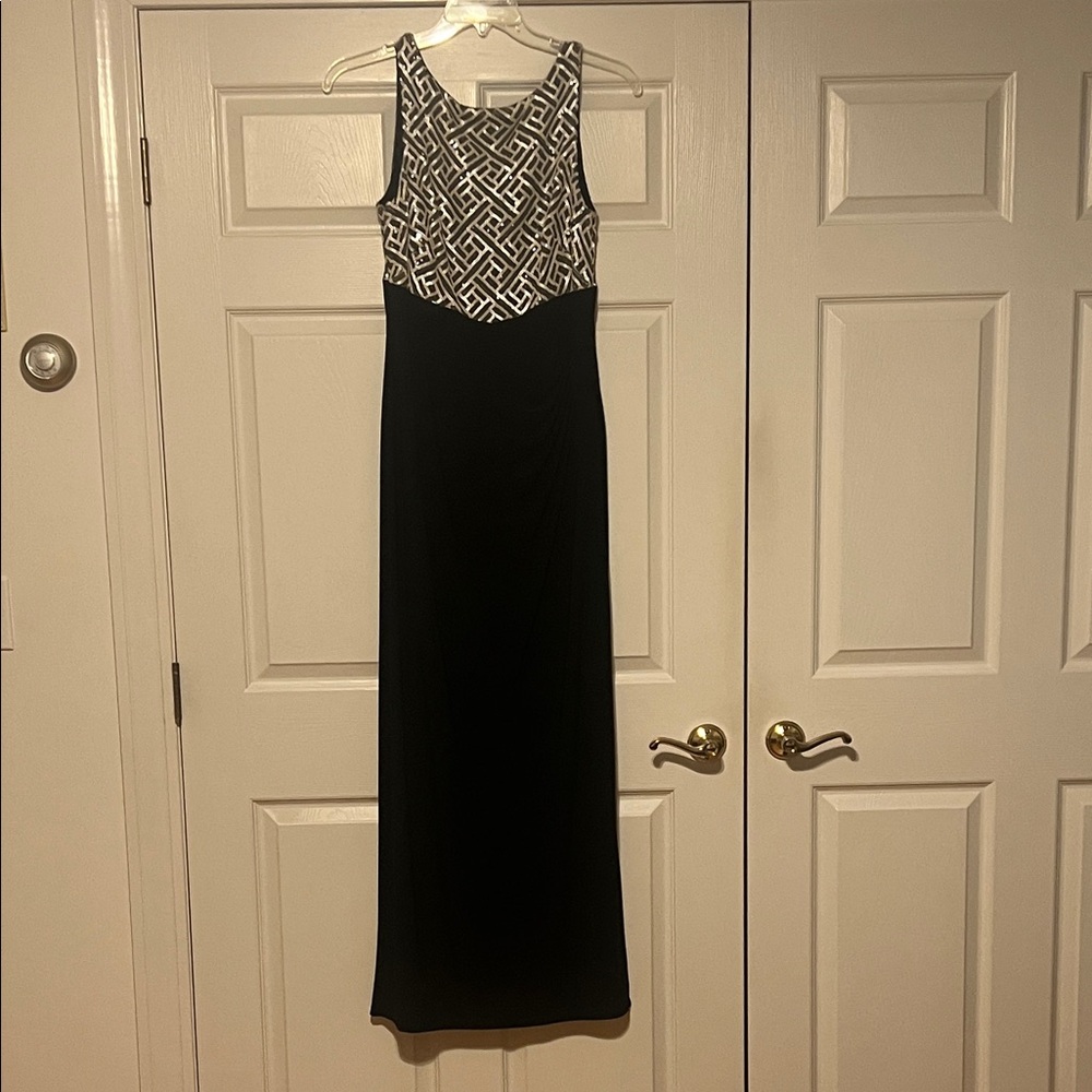 Ralph Lauren Black and White Maxi Dress